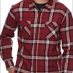Teenager red and black Levi flannel. Great for Holidays.
